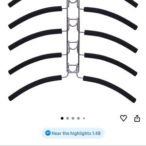 12 Black Non-Slip Hanger Set (Holds 60 pieces)